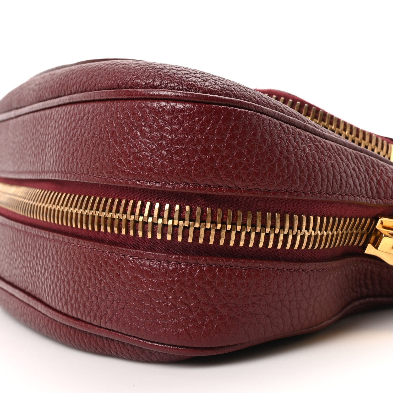 Tom Ford Grained Calfskin Medium Jennifer Crossbody Cabernet 9 of 9