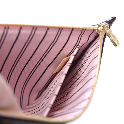 Louis Vuitton Monogram Neverfull MM GM Pochette Rose Ballerine 16 of 16