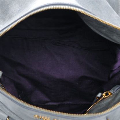 Miu Miu Vitello Lux Medium Bow Bag Nube 5 of 7
