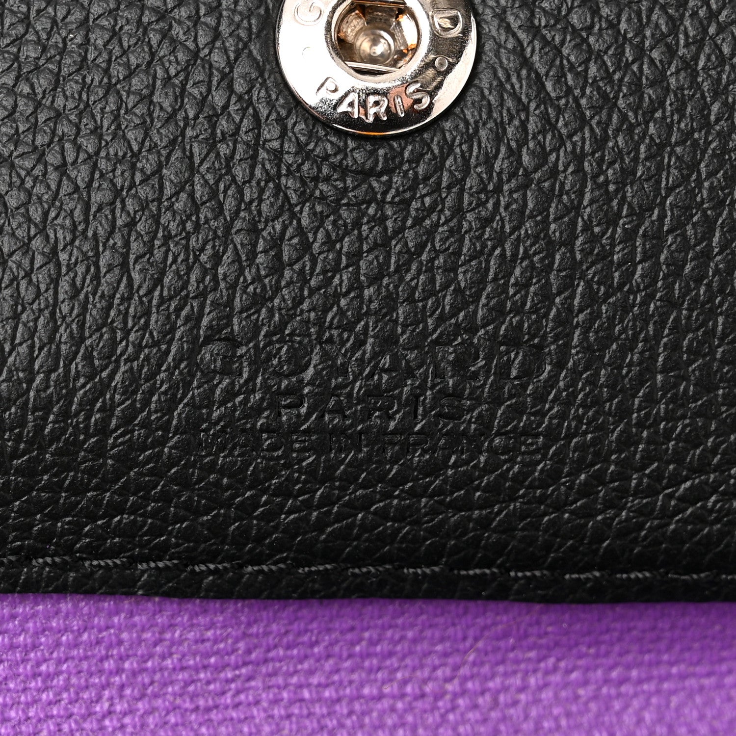 Goyard Goyardine Saint Louis Claire Voie GM Black Purple 6 of 10