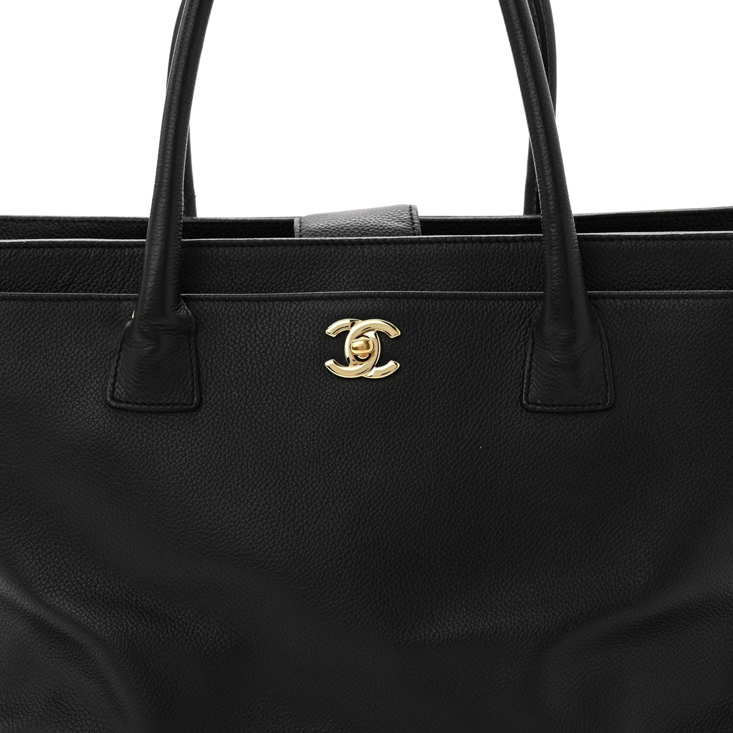 Chanel Calfskin Cerf Executive Shopper Tote Black 8 of 11