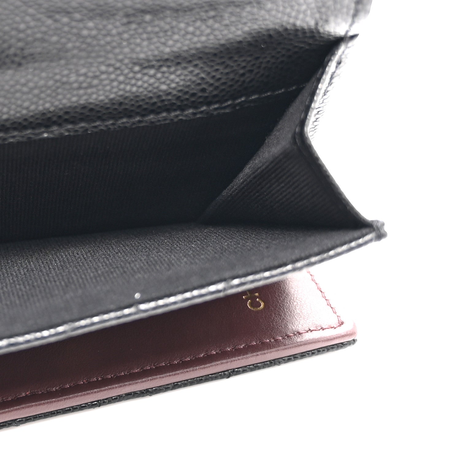 Chanel Caviar Quilted Double Flap Wallet Black 7 of 11