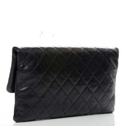 Chanel Caviar Quilted CC Beauty Clutch Black 3 of 7