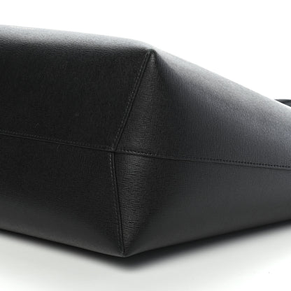 Mansur Gavriel Saffiano Large Shopping Tote Black Flamma 8 of 11