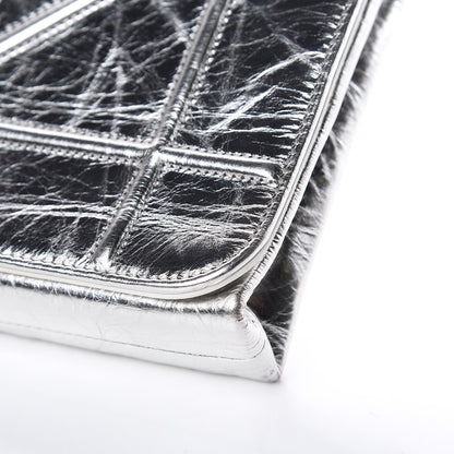 Christian Dior Metallic Calfskin Diorama Clutch Silver 8 of 8