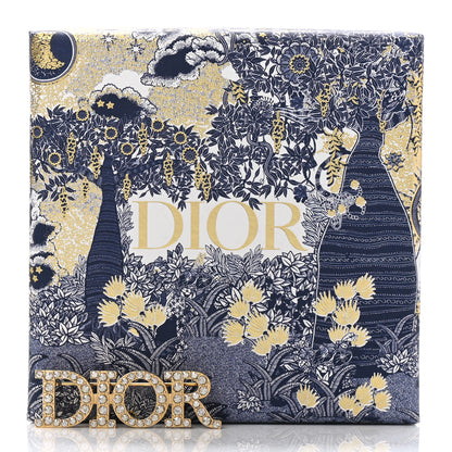 Christian Dior Crystal Dior Logo Brooch Gold 5 of 5