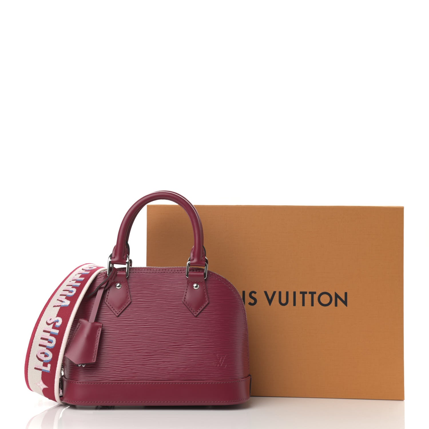 Louis Vuitton Epi Jacquard Alma BB Raspberry 9 of 9