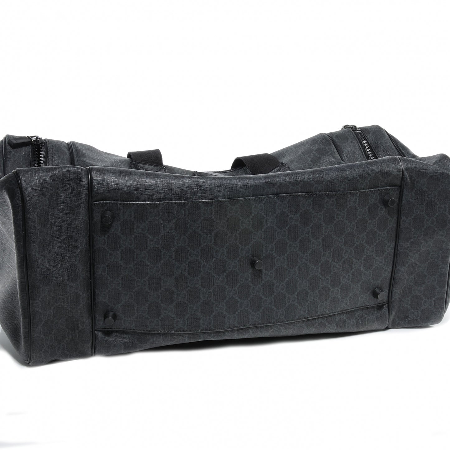 GG Plus Monogram Large Duffle Black