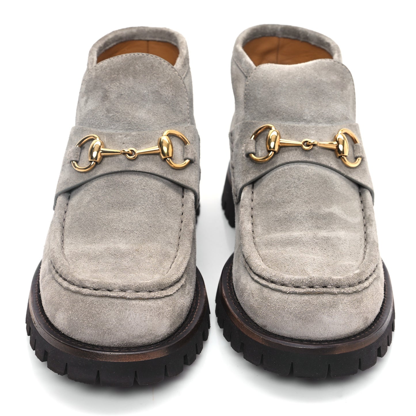 Suede Horsebit Ankle Boots 38.5 New Fango