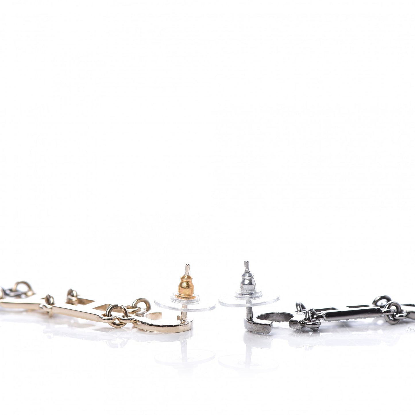 Crystal Pearl Chanel Bright Young Things Earrings Gold Ruthenium