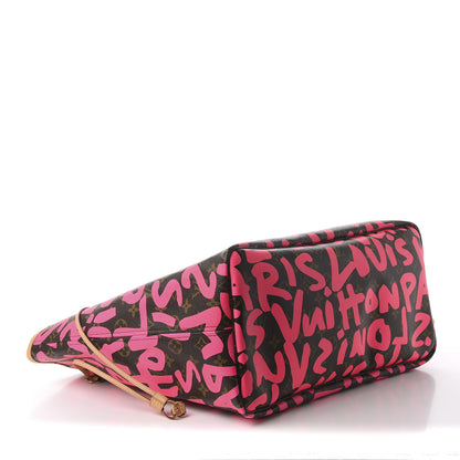 Louis Vuitton Monogram Graffiti Neverfull GM Fuchsia 3 of 9