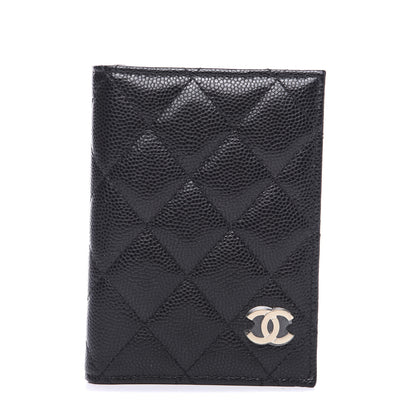 Chanel Caviar Quilted Card Holder Wallet Black 1 of 7