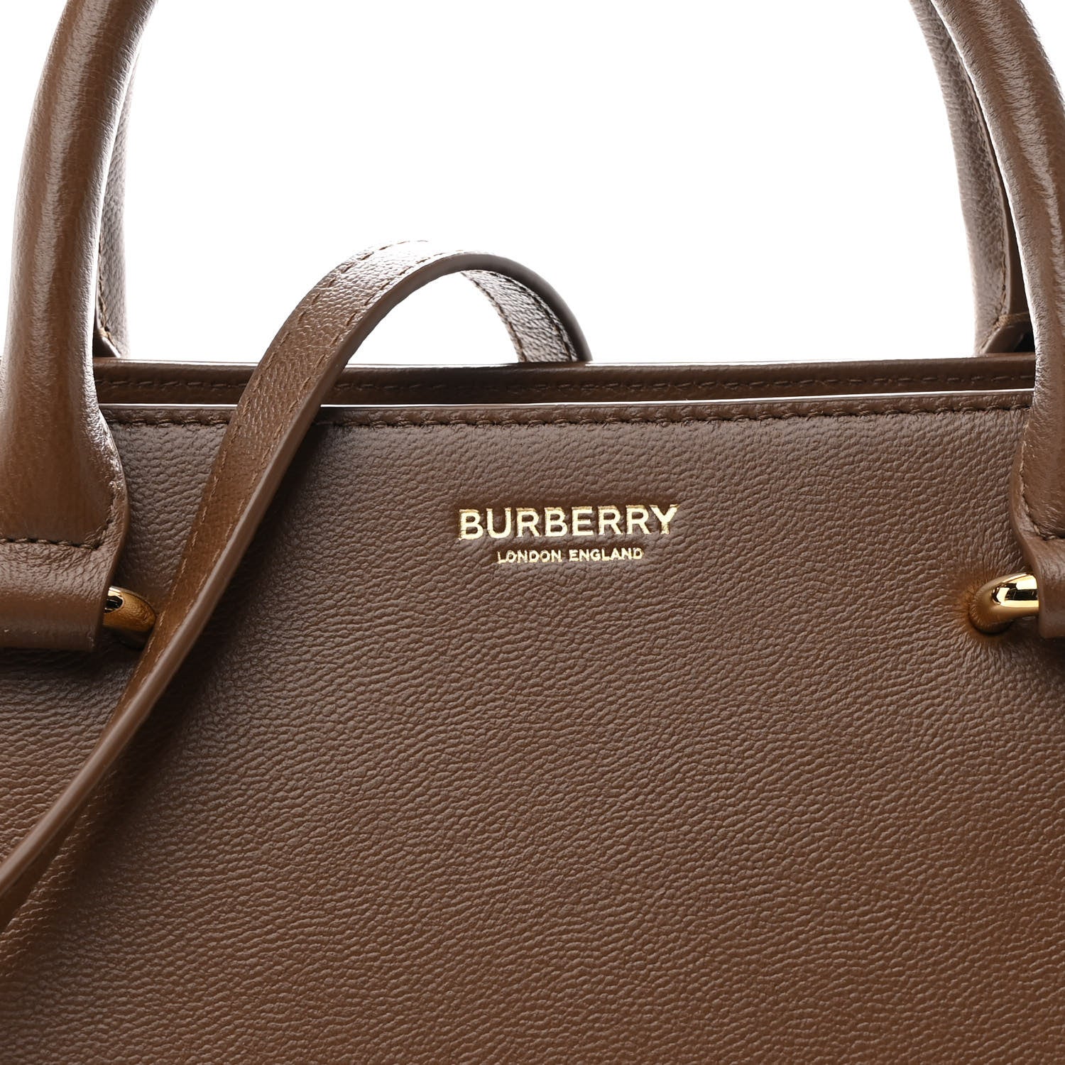 Burberry Calfskin Mega Check Small Banwell Tote Brown 1846202