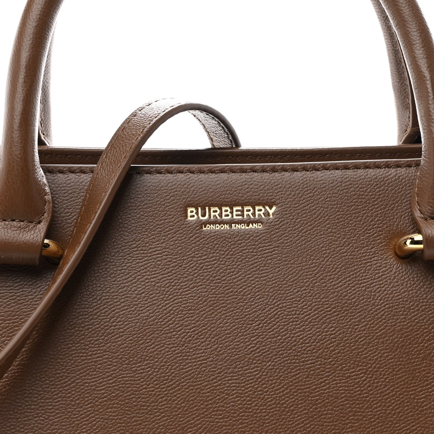 Calfskin Mega Check Small Banwell Tote Brown