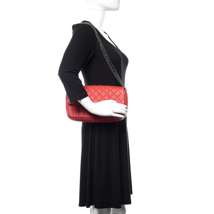 Chanel Calfskin Quilted Multi Chain Flap Red 2 of 12