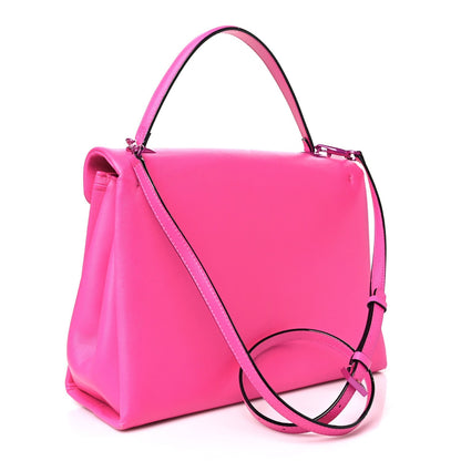 Valentino Garavani Nappa Tonal Monochrome One Stud Top Handle Bag Pink PP 2 of 7