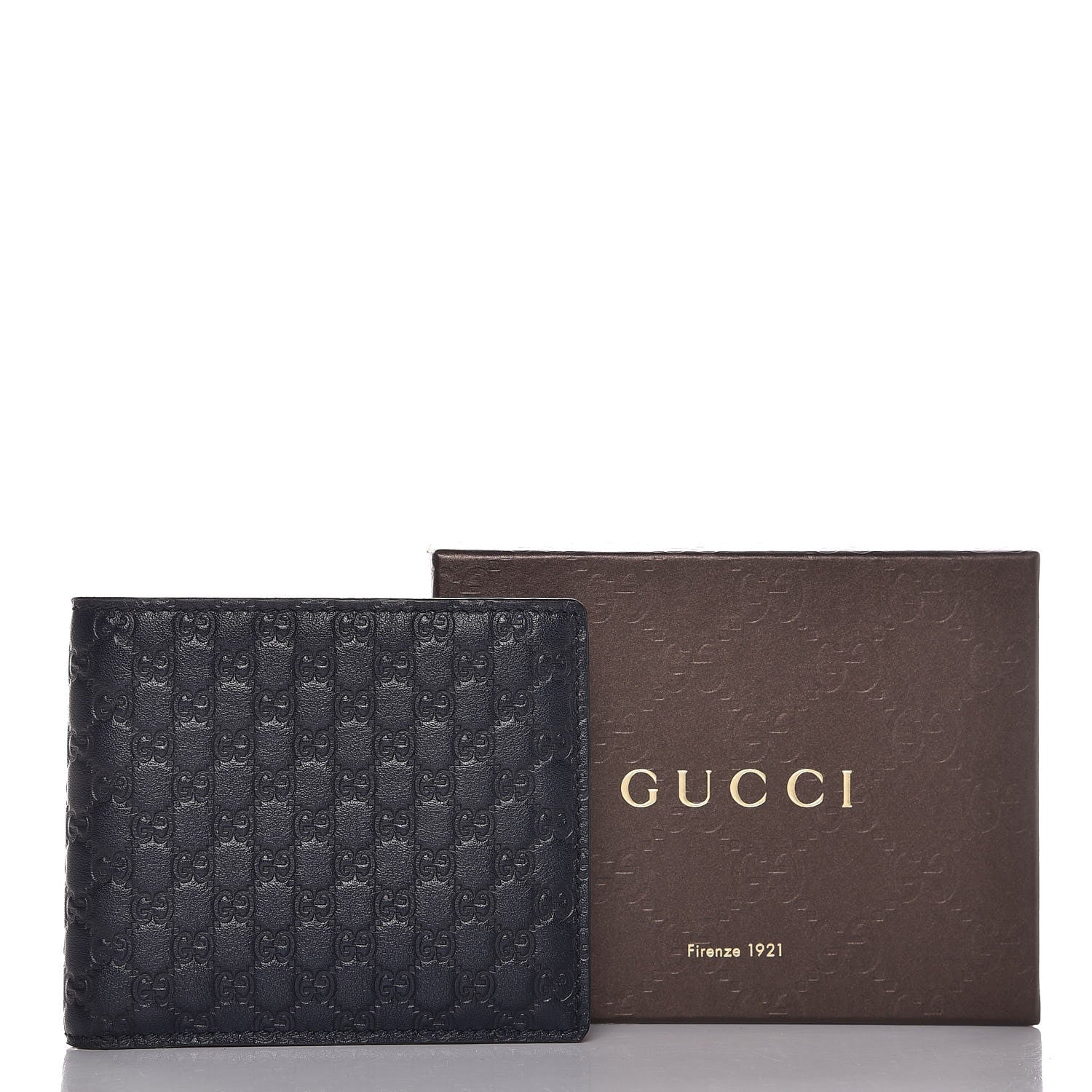 Gucci Soft Microguccissima Avel Bi-Fold Wallet Blue 8 of 8