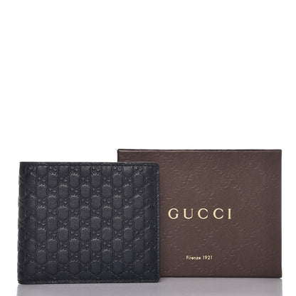 Gucci Soft Microguccissima Avel Bi-Fold Wallet Blue 8 of 8