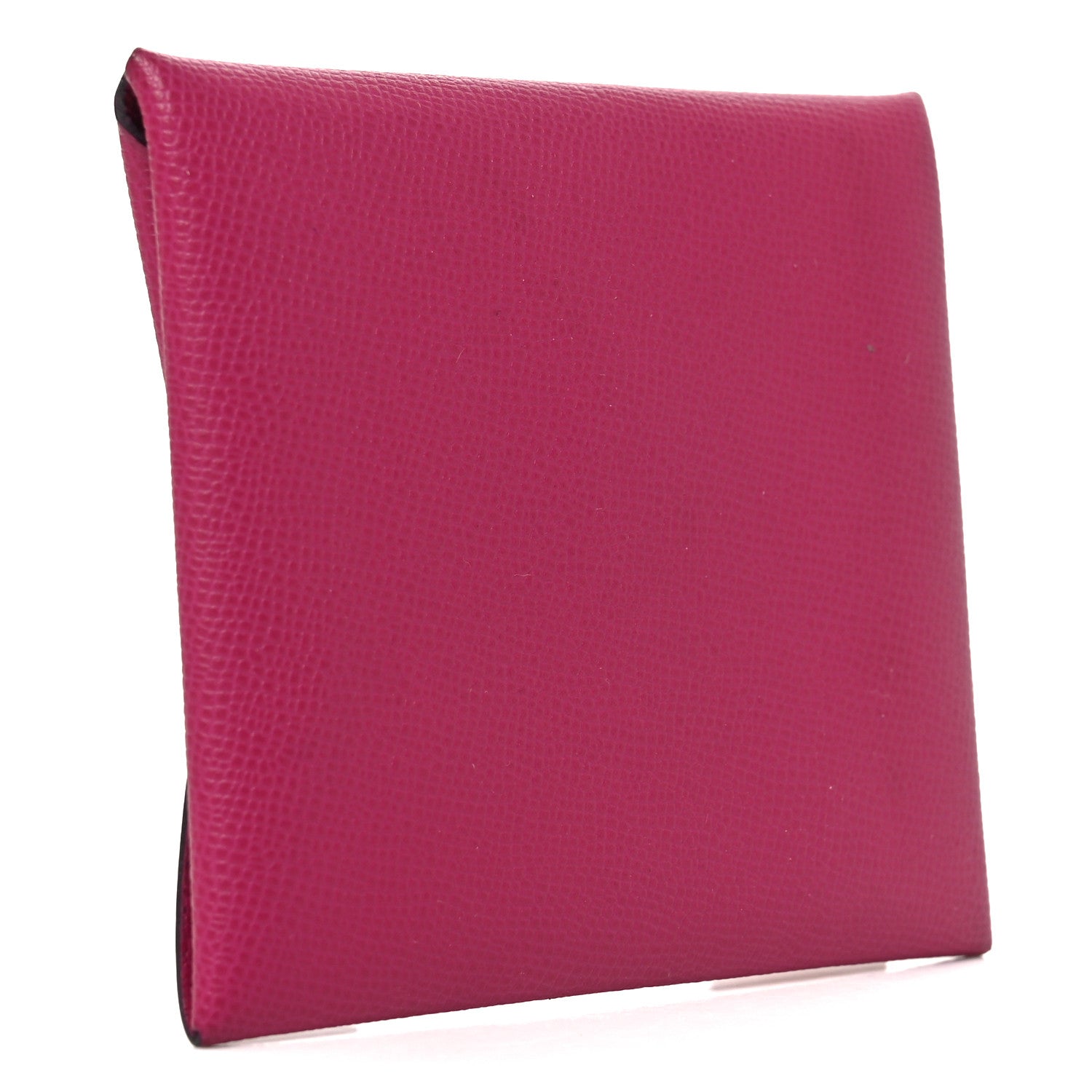 Hermes Madame Calfskin Bastia Coin Purse Rose Pourpre 3 of 7