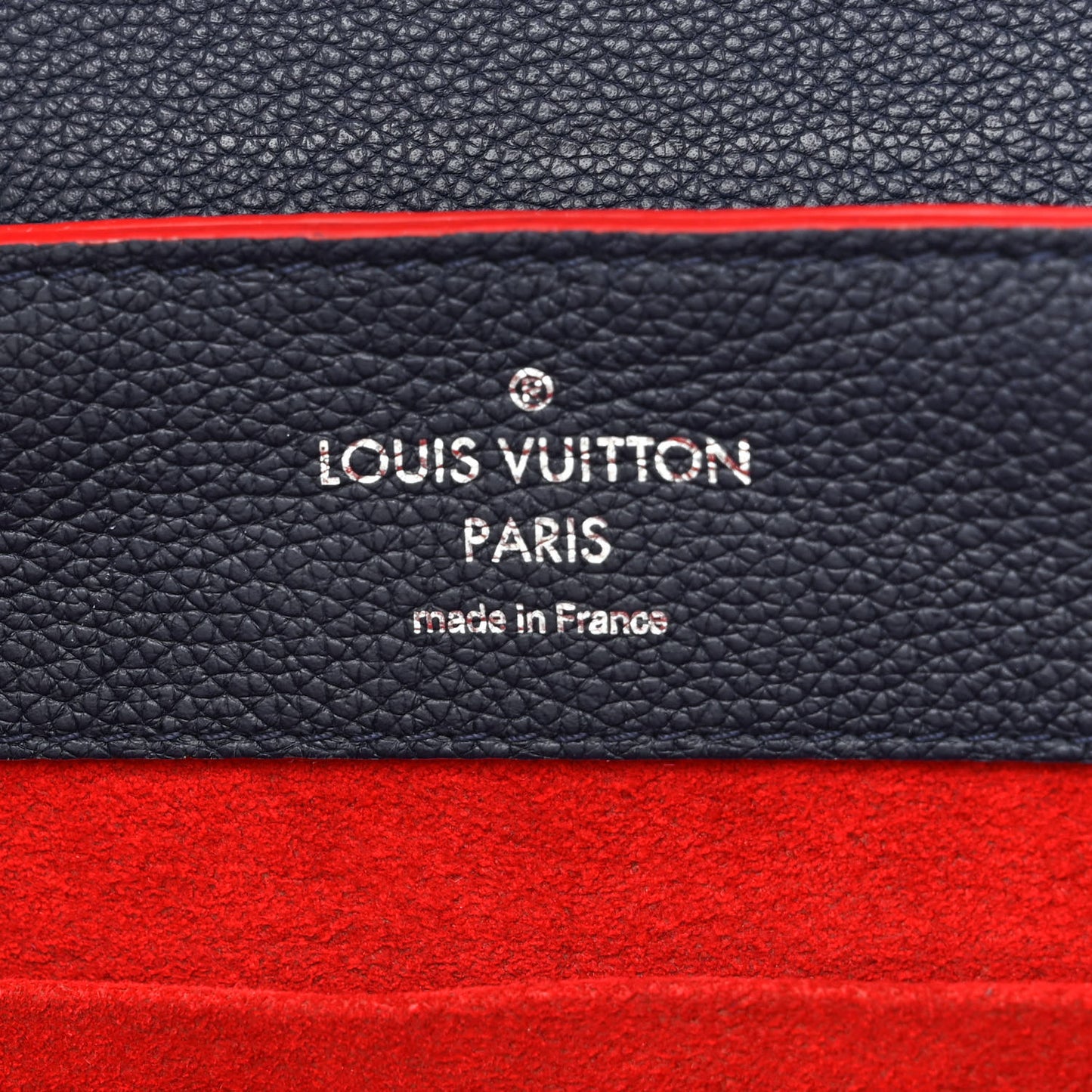 Soft Calfskin Lockme Backpack Marine Rouge