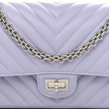 Chanel Aged Calfskin Chevron Quilted 2.55 Reissue 225 Flap Light Purple 10 of 10