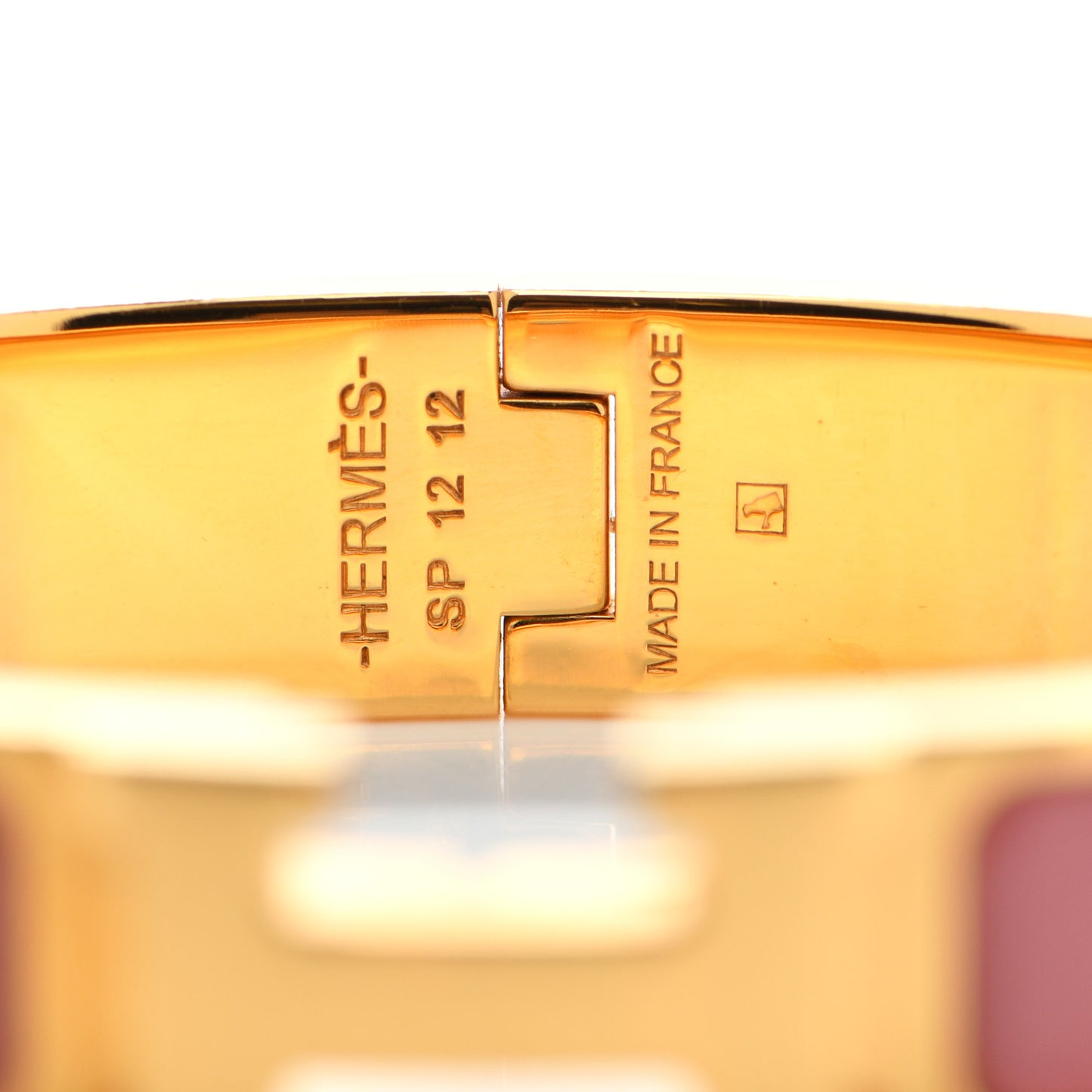 Enamel Narrow Clic Clac H Bracelet PM Rose Florida