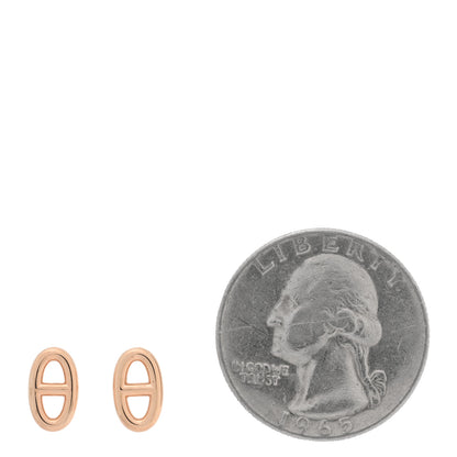Hermes 18K Rose Gold TPM Farandole Stud Earrings 2 of 5