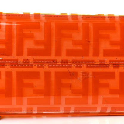 Fendi TPU FF Vitello Century Plexiglass Small Runaway Shopper Tote Aranciata 15 of 23