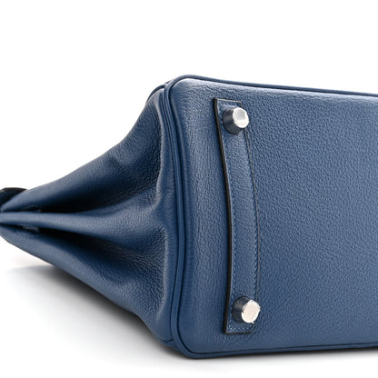 Hermes Taurillon Novillo Birkin 25 Deep Bleu 9 of 10
