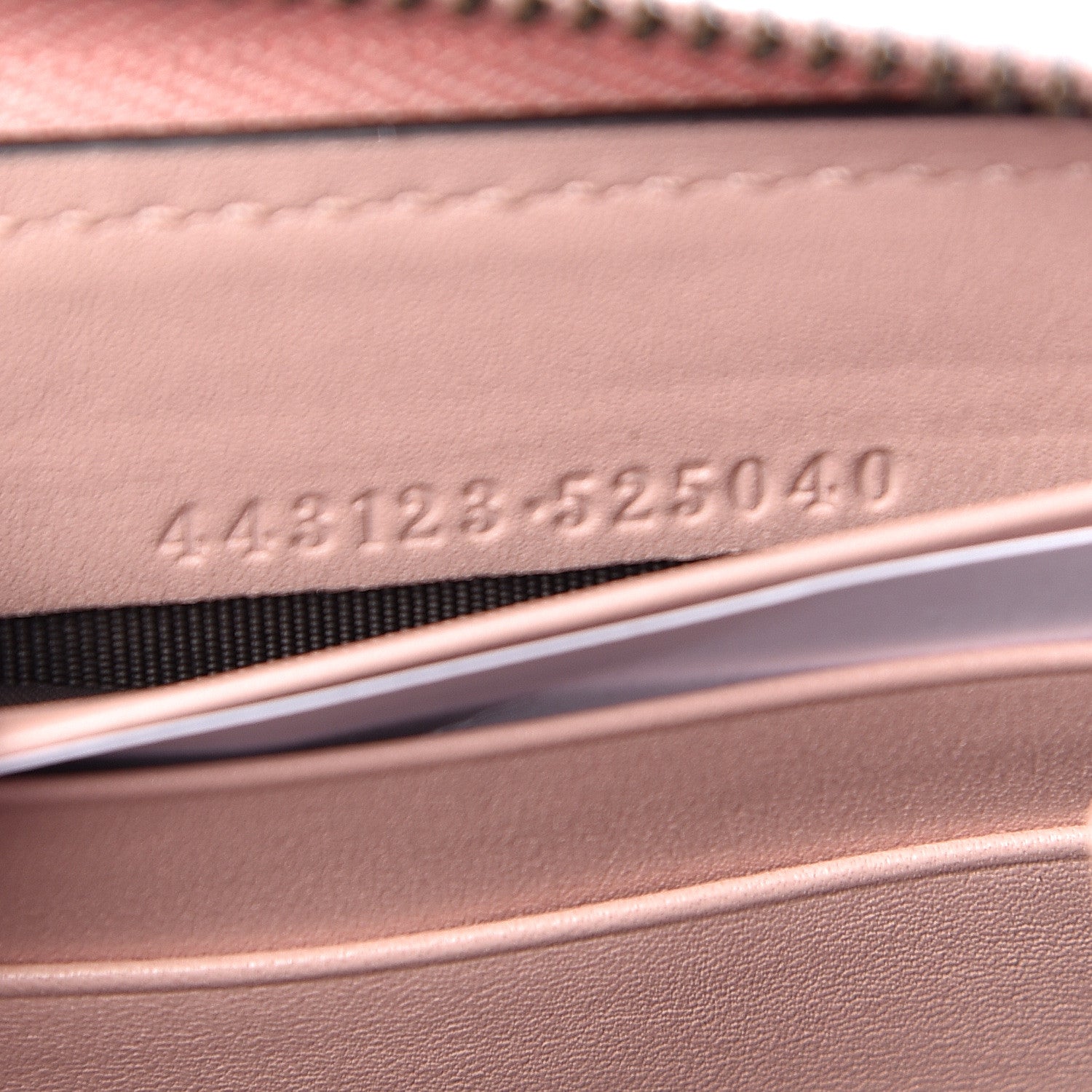 Gucci Calfskin Matelasse GG Marmont Zip Around Wallet Perfect Pink 7 of 9