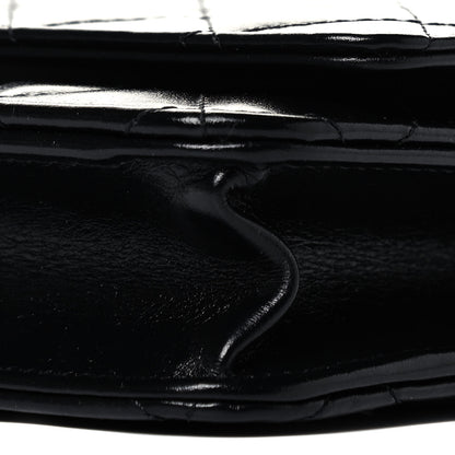 Chanel Calfskin Quilted Perfect Fit Wallet On Chain WOC Black 6 of 10