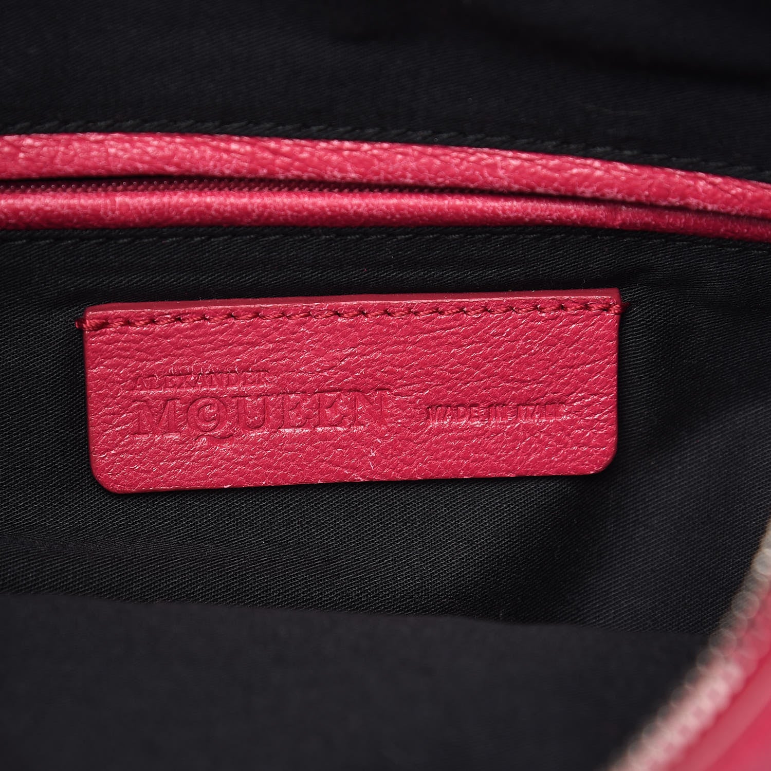 Alexander McQueen Calfskin De Manta Clutch Fuchsia 6 of 15