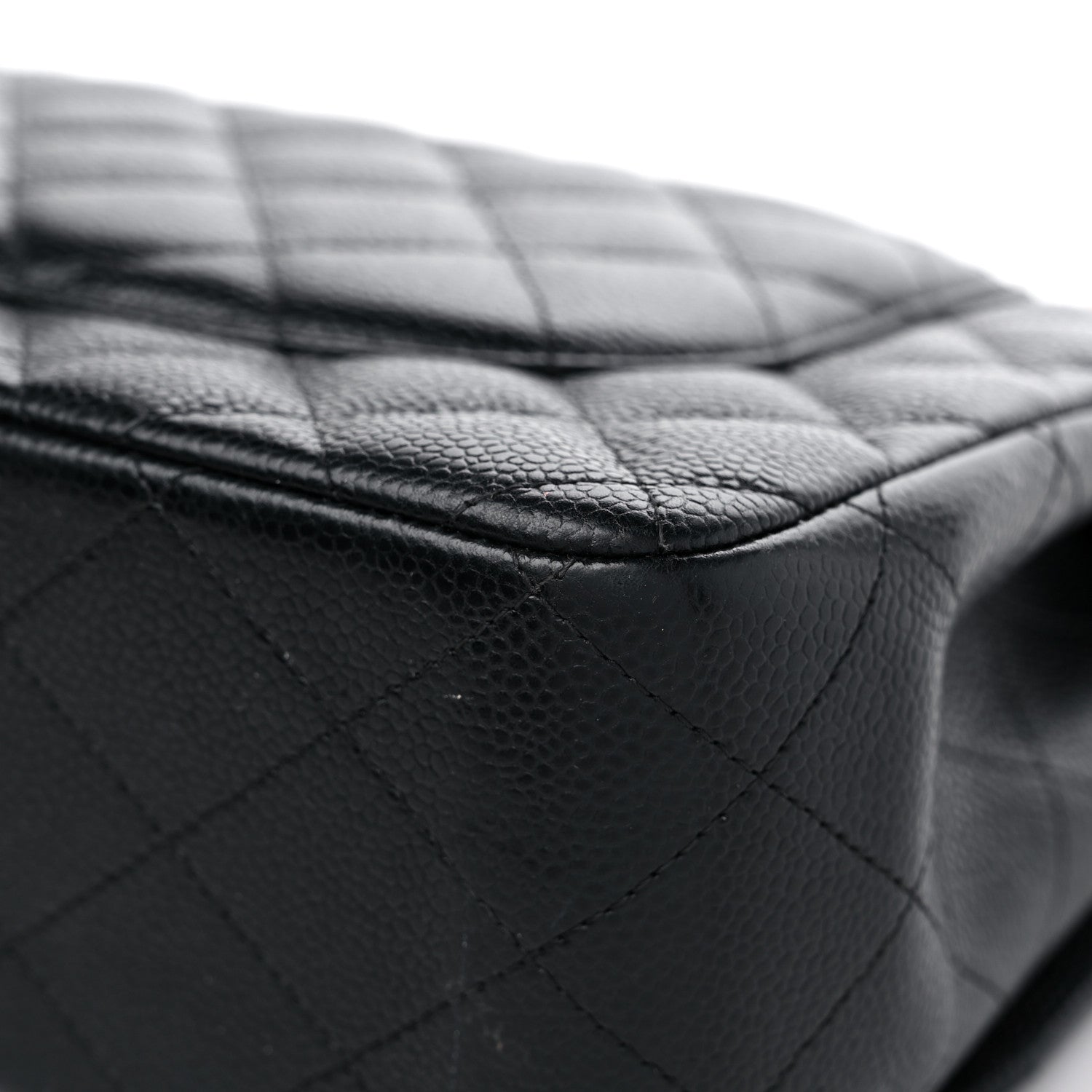 Chanel Caviar Quilted Jumbo Double Flap Black 11 of 13