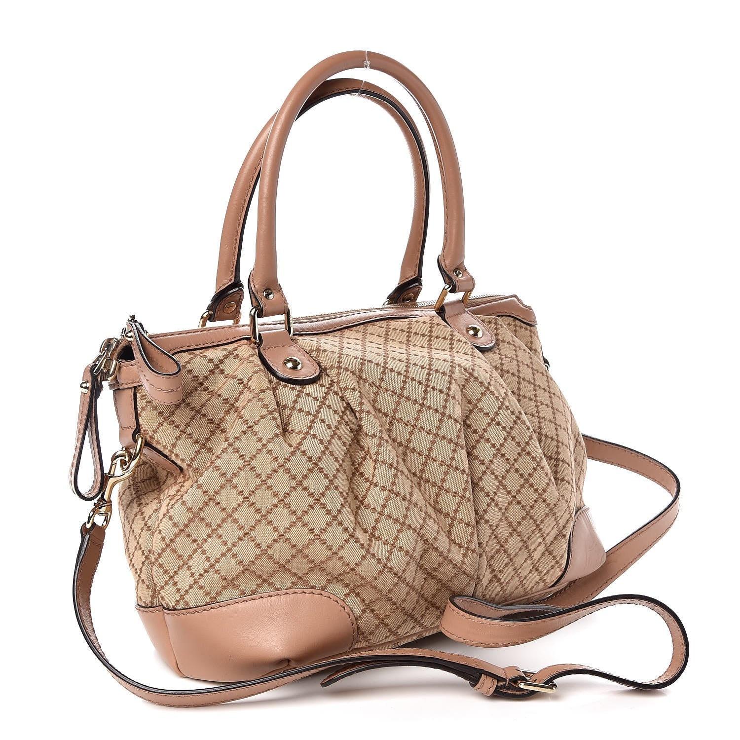 Gucci Diamante Medium Sukey Top Handle Bag Beige Pink 6 of 12