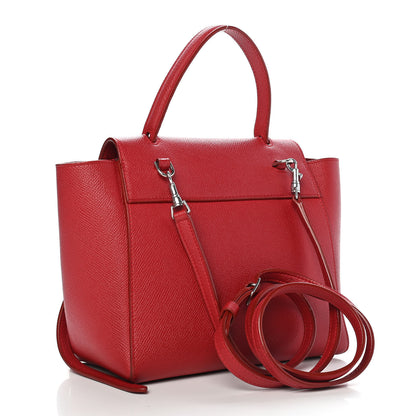 Celine Grained Calfskin Nano Belt Bag Coquelicot 2 of 14