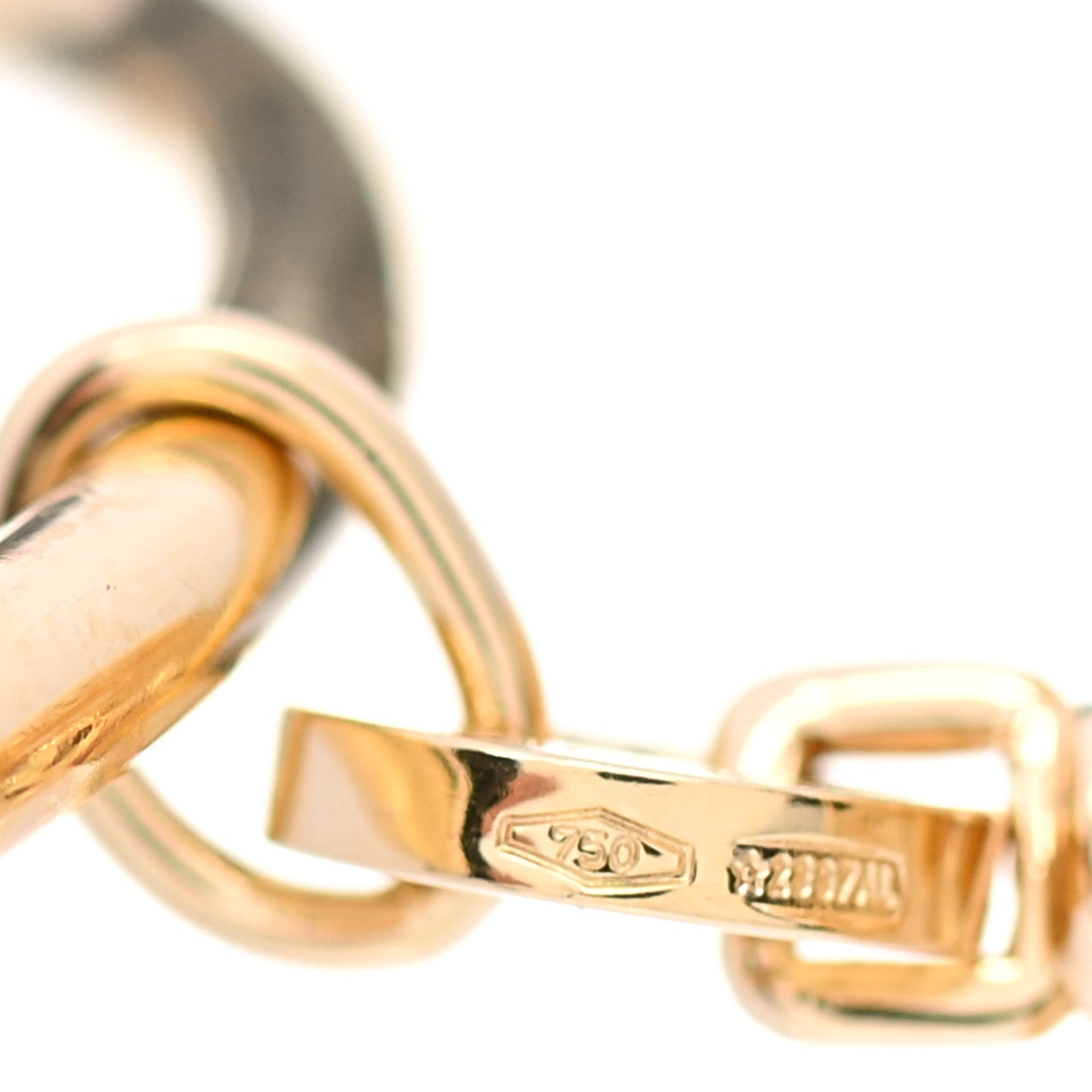 18K Yellow Gold B.Zero1 Dangle Hoop Earrings