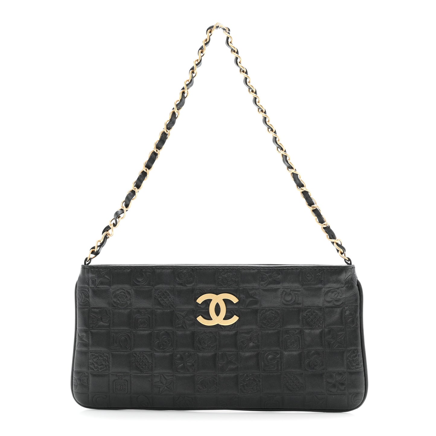 Lambskin Precious Symbols Pochette Black
