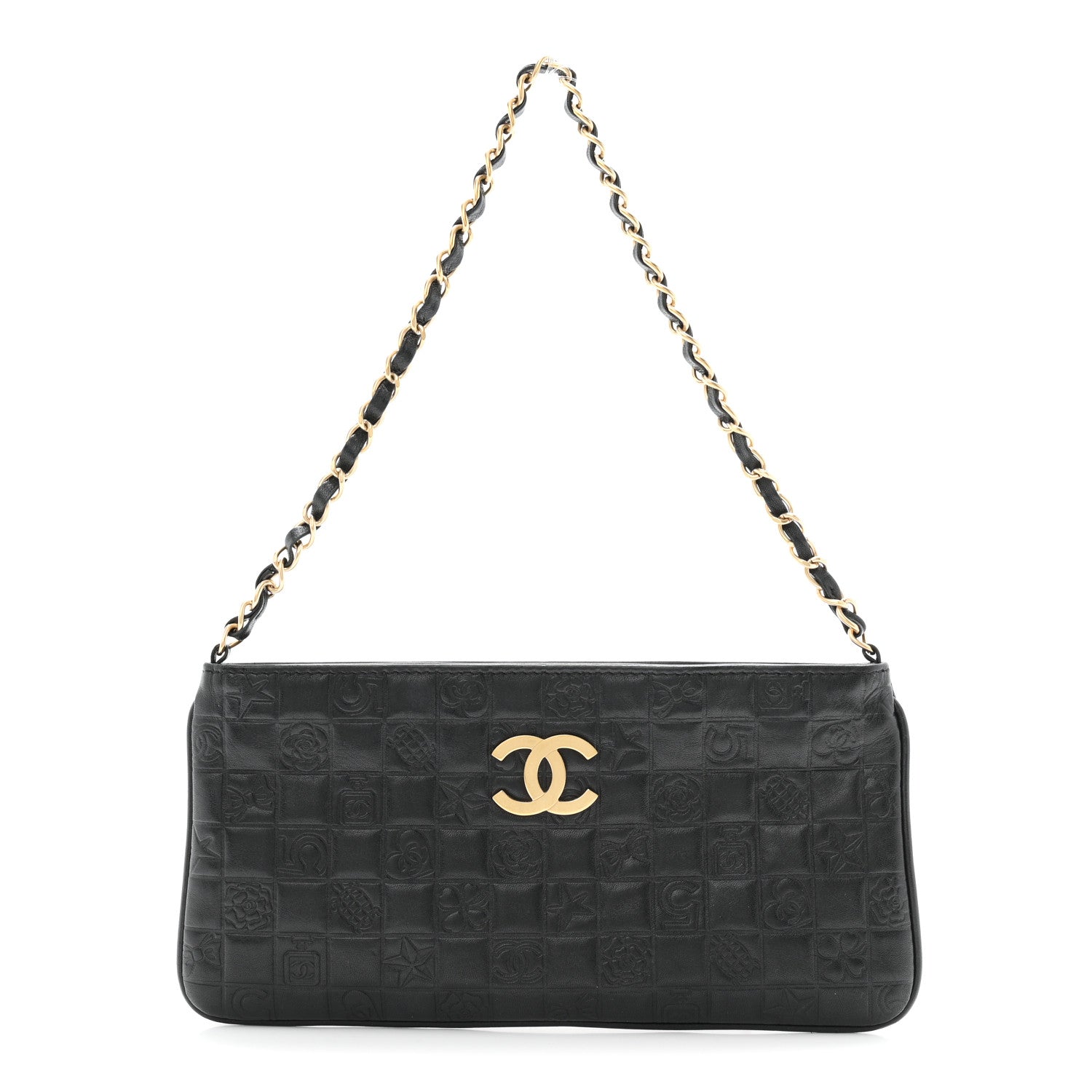 Chanel Lambskin Precious Symbols Pochette Black 1 of 10