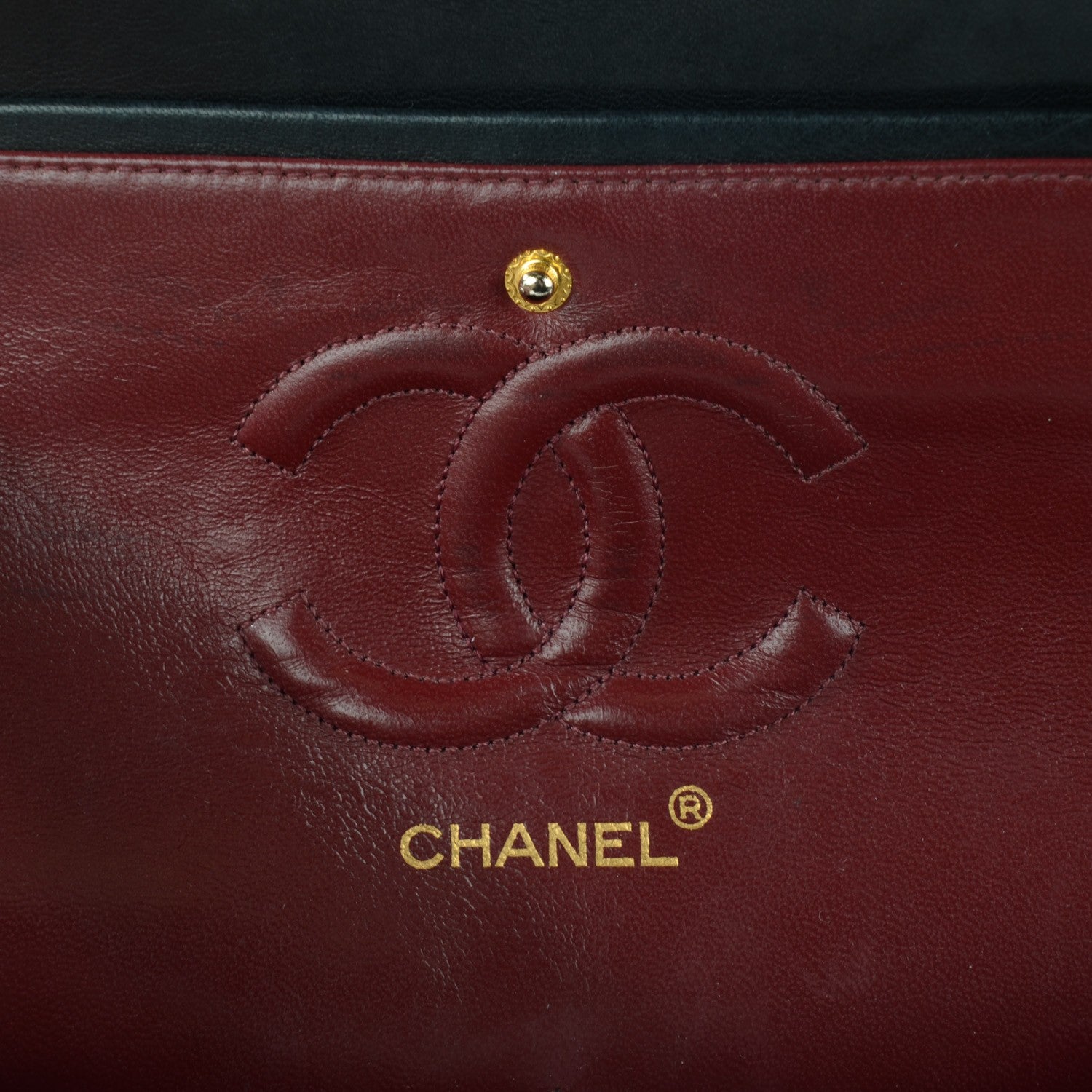 Chanel Lambskin Quilted Medium Double Flap Black 9 of 11
