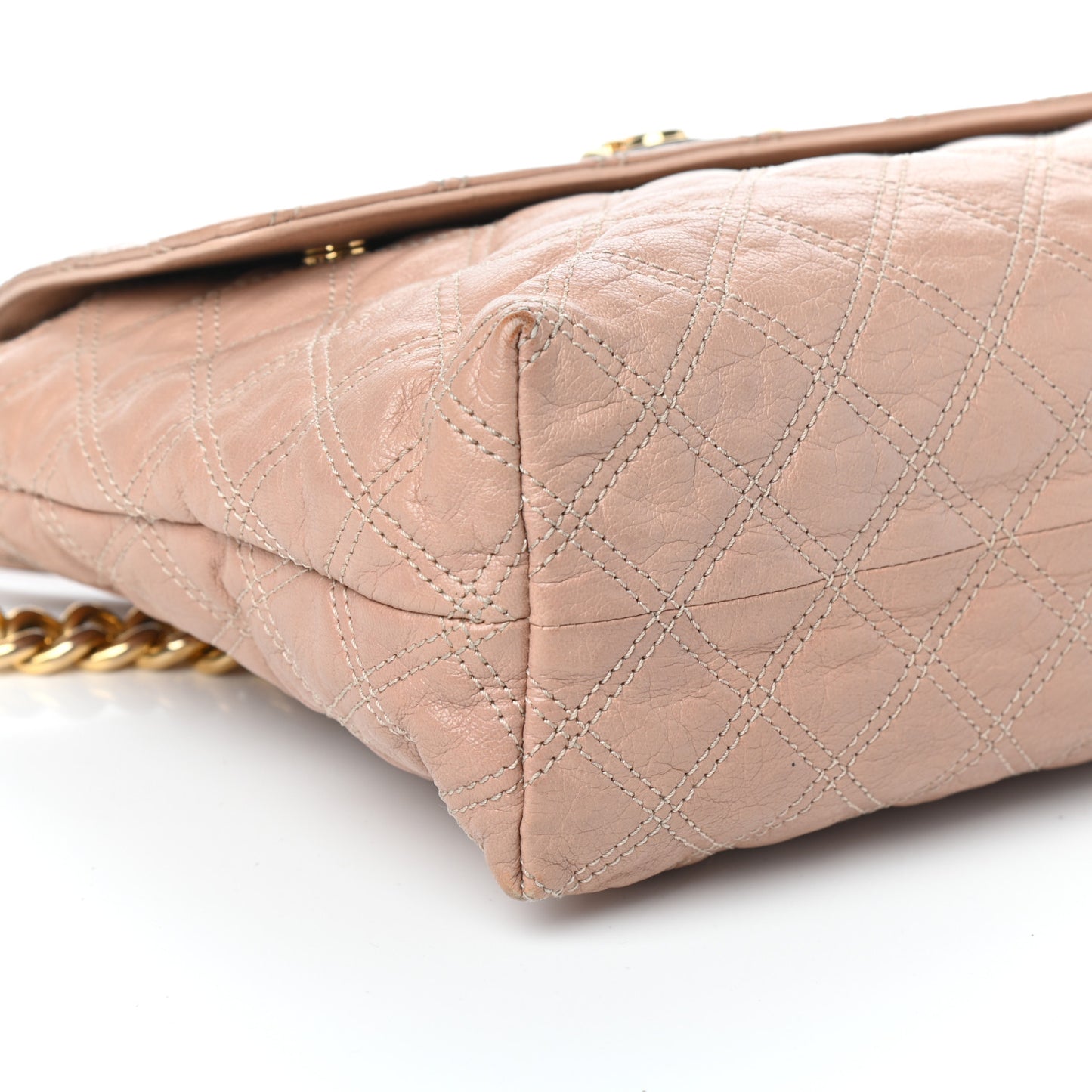 Lambskin Quilted The XL Single Flap Beige