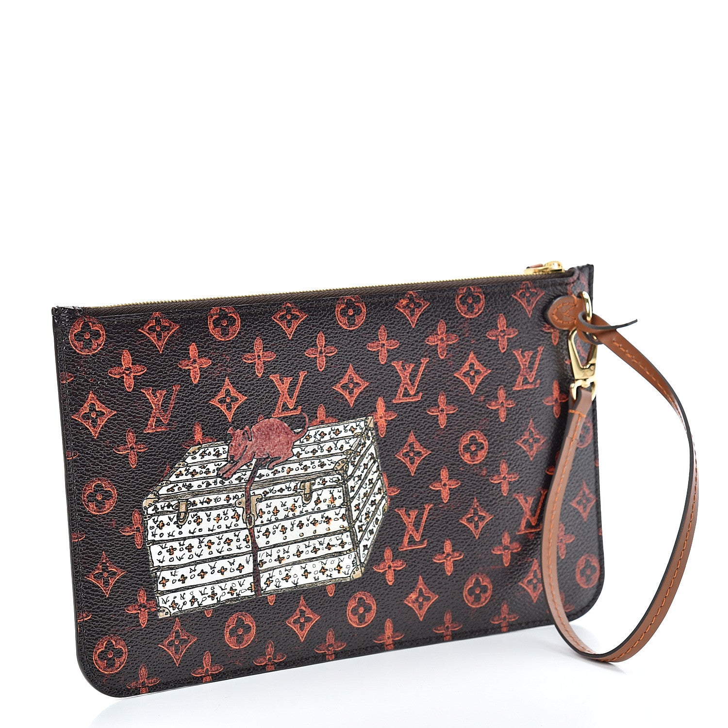 Louis Vuitton Catogram Neverfull MM GM Pochette Marron 2 of 6