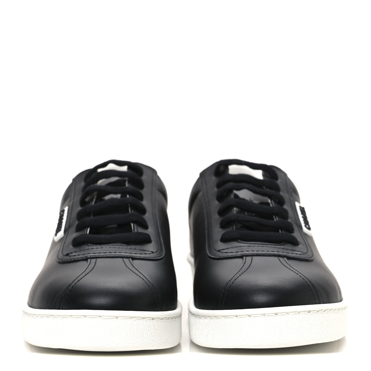 Calfskin CC Womens Sneakers 41 Black
