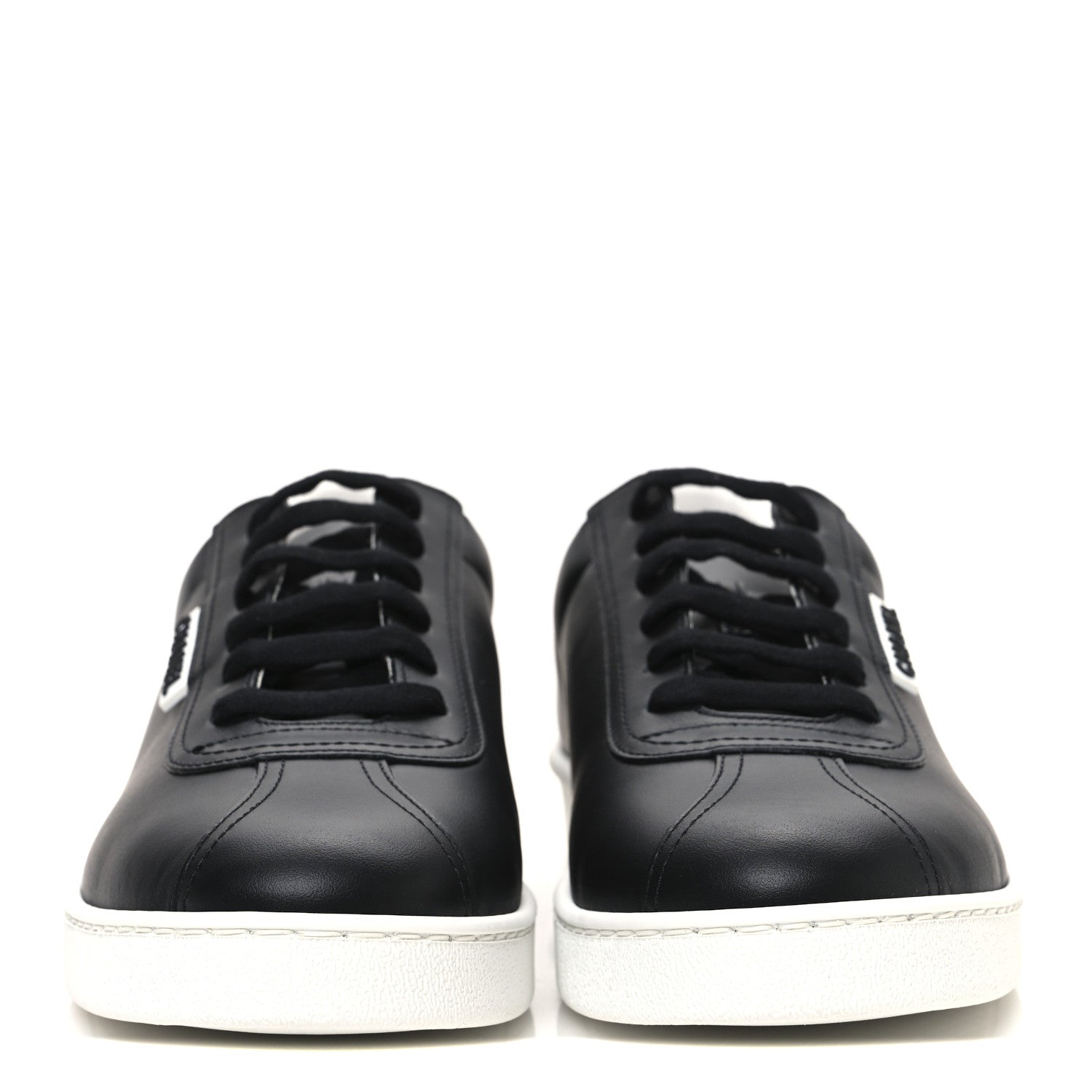 Chanel Calfskin CC Womens Sneakers 41 Black 3 of 10