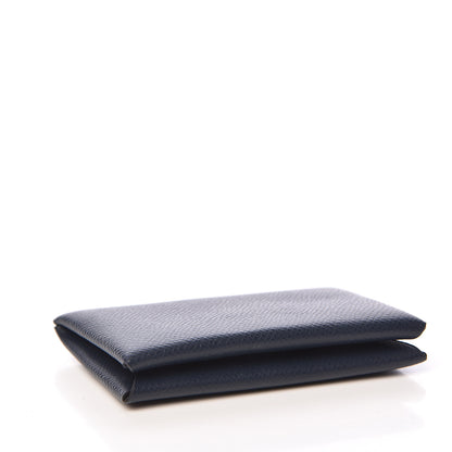 Hermes Epsom Calvi Card Case Bleu Nuit 4 of 8