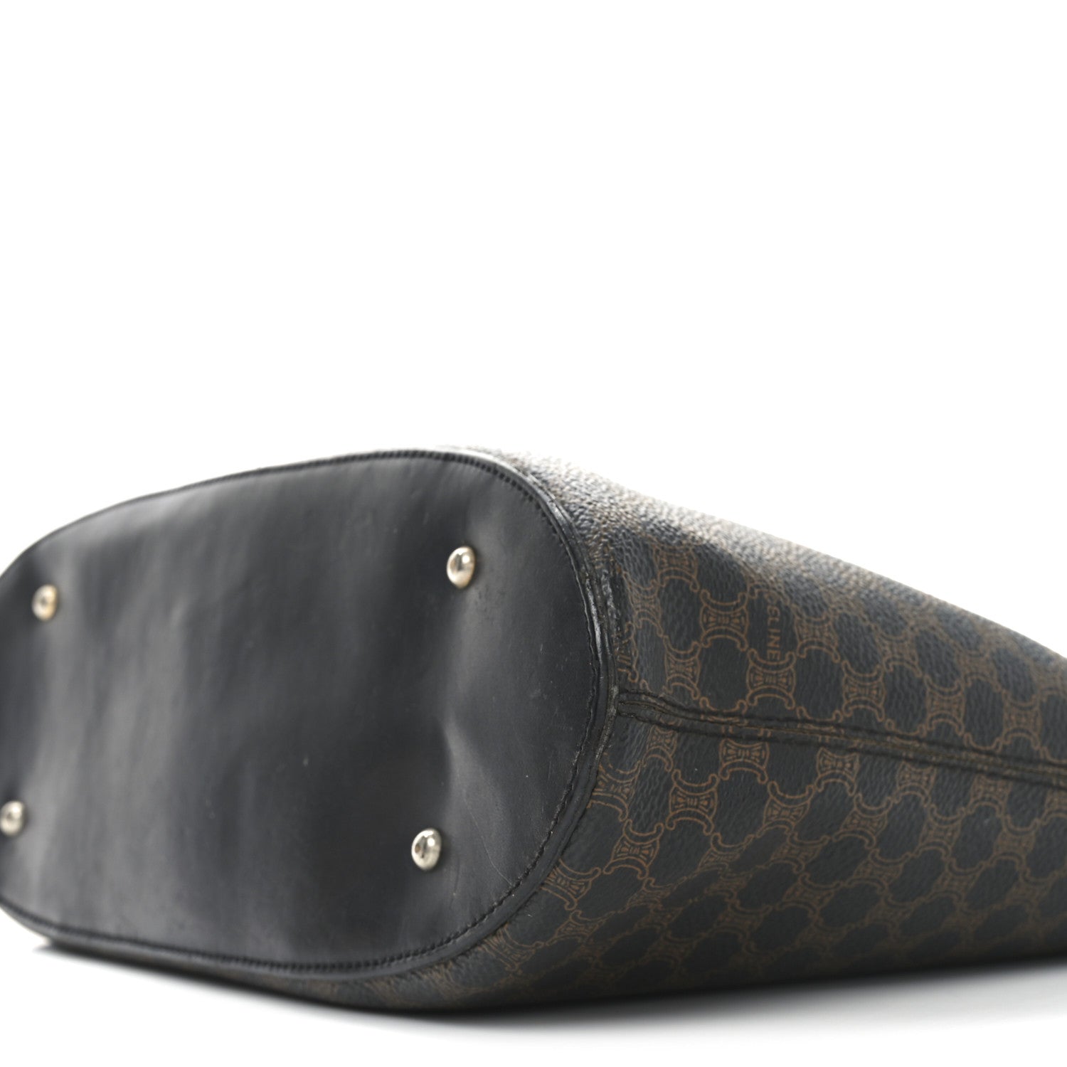 Celine Canvas Calfskin Macadam Handbag 10 of 10