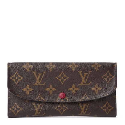 Louis Vuitton Monogram Emilie Wallet Fuchsia 1 of 13