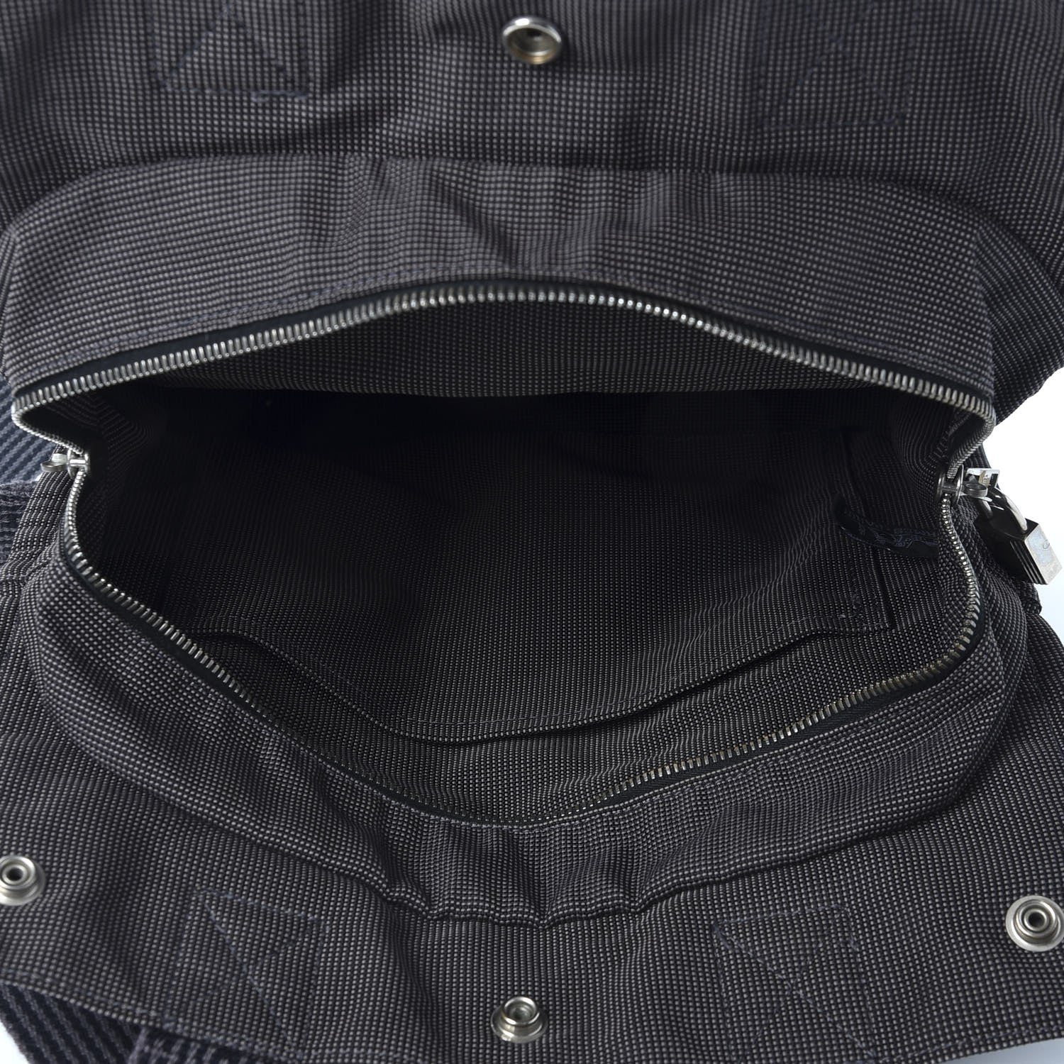 Hermes Canvas Herline Backpack Grey 4 of 9