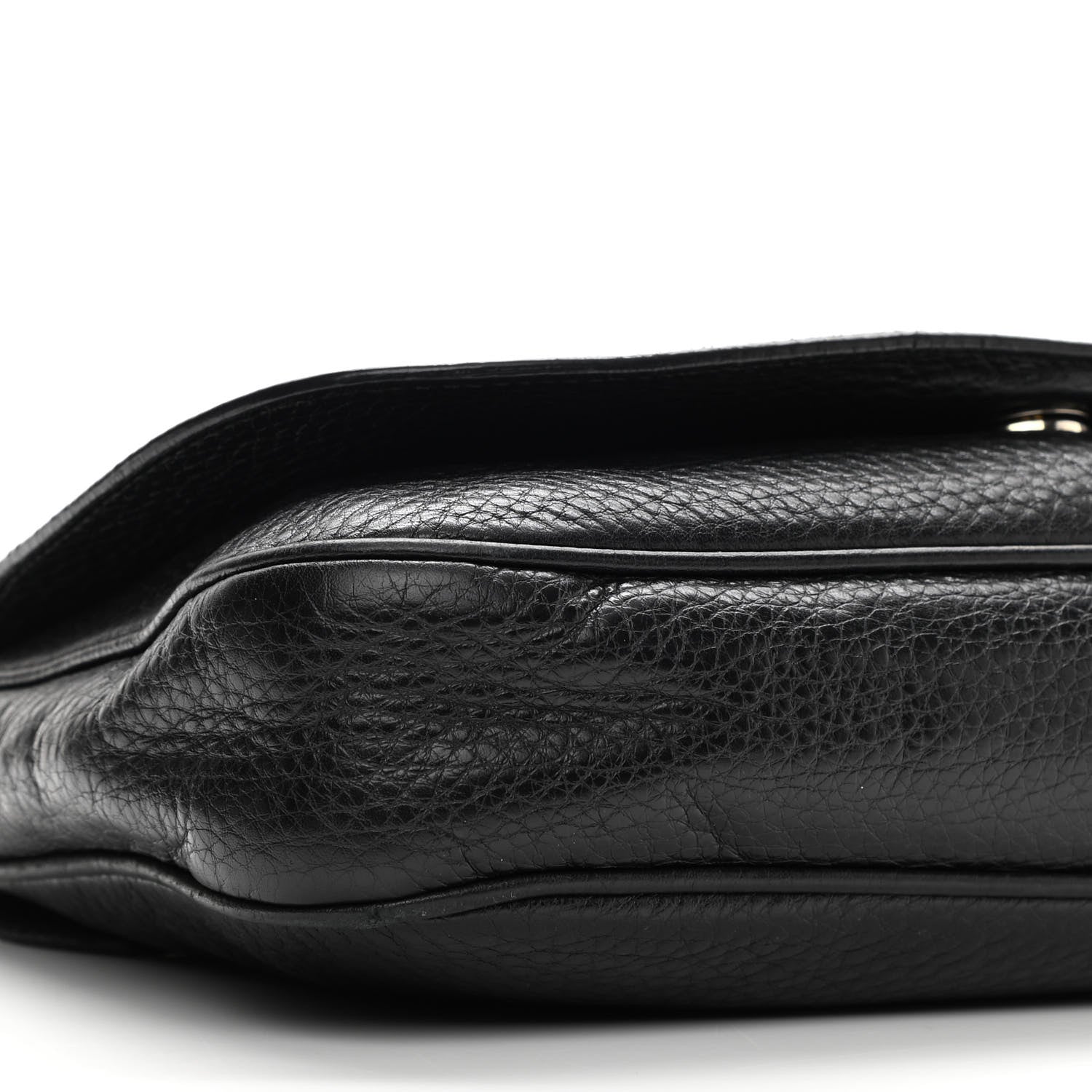 Gucci Pebbled Calfskin Medium Soho Flap Crossbody Black 9 of 16