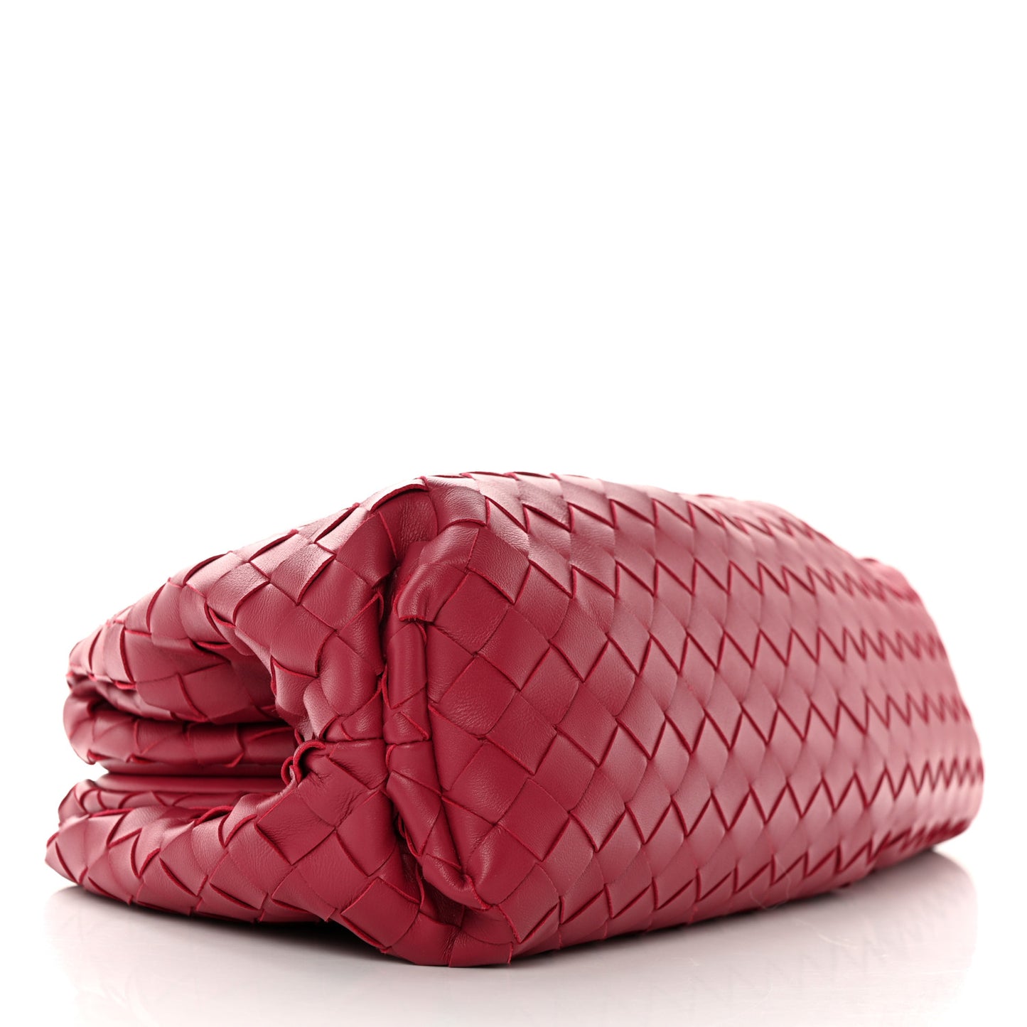 Nappa Maxi Intrecciato The Pouch Oversized Clutch Amaranto