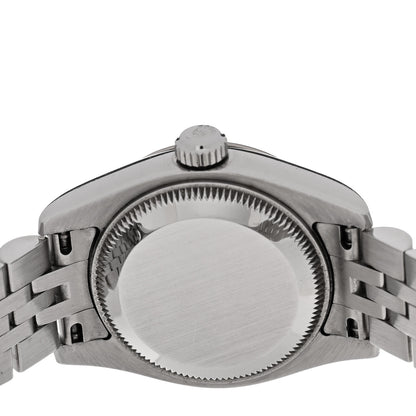 Rolex Stainless Steel 18K White Gold Diamond 26mm Oyster Perpetual Datejust Watch Blue Jubilee 179174 4 of 5